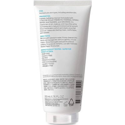 LA ROCHE - POSAY - Toleriane Limpiador hidratante suave, 200 ml